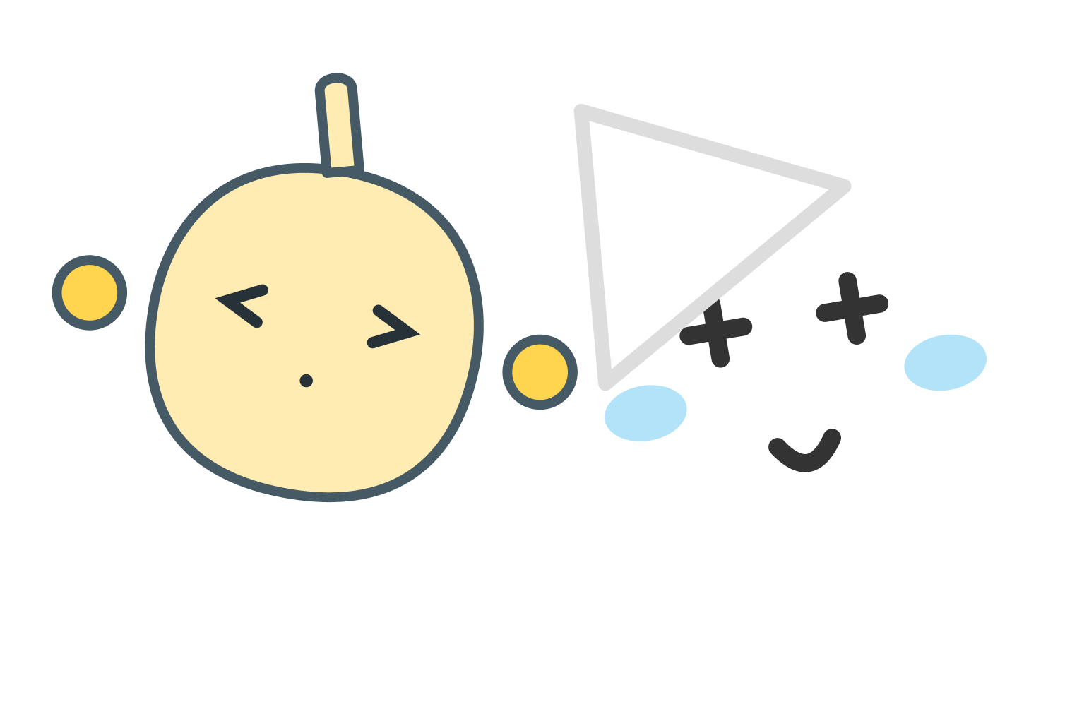 ひそひそ話をするコネクトとちさまる