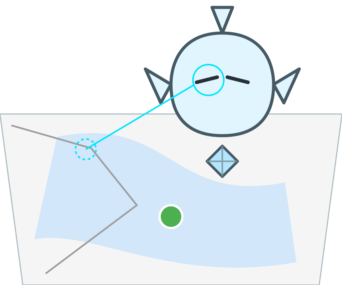 ハザードマップを示すコレクト