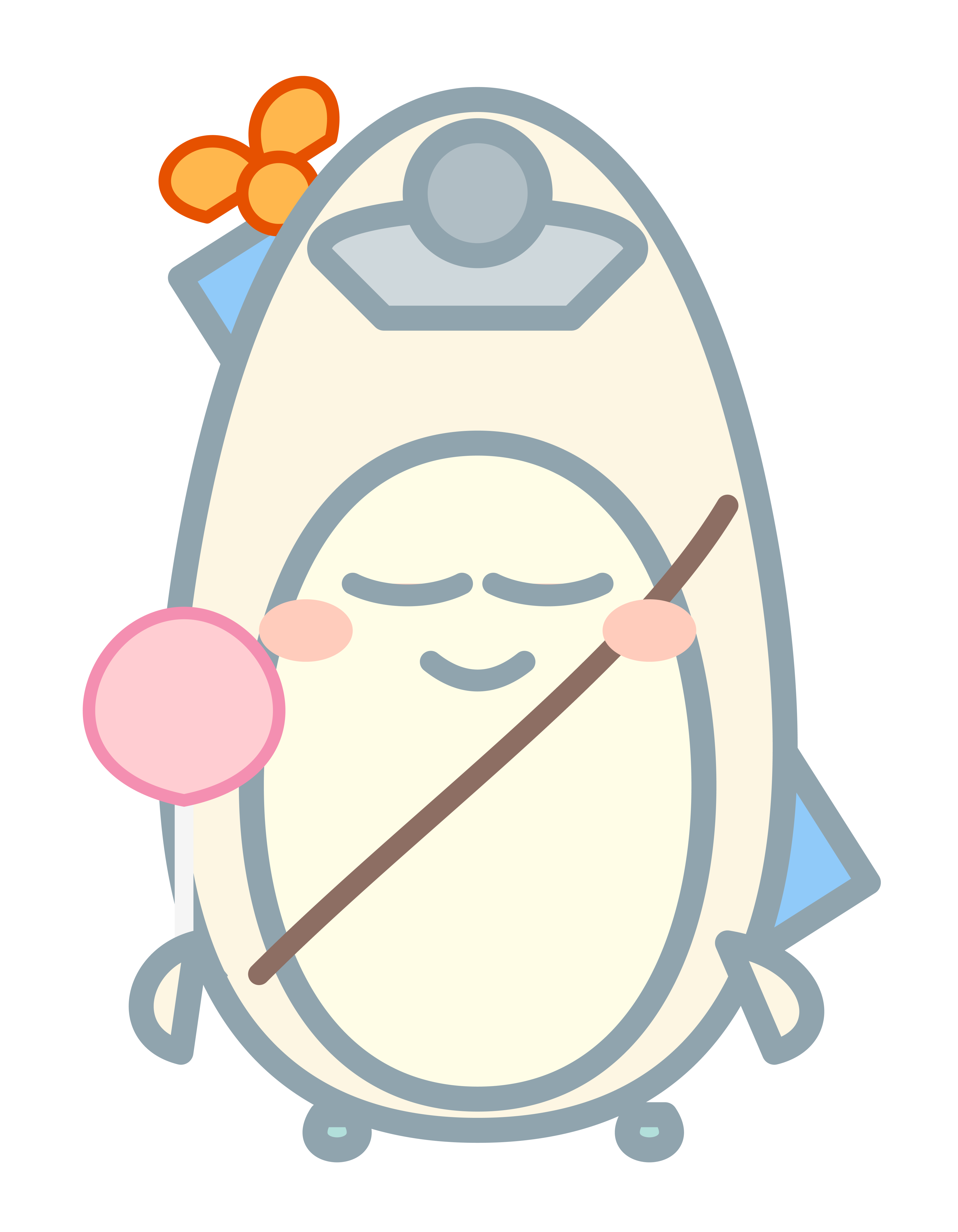 コーヒー片手のフォリオ先生