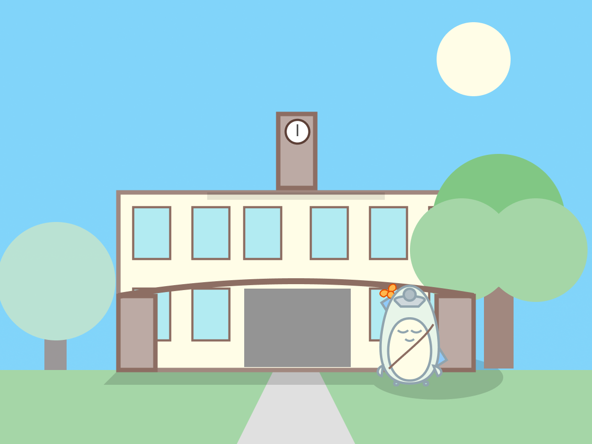 私立 知災高等学校の校舎